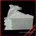 Dolphin Tombstone, Granite Tombstone, Tombstone Design YL-R496
